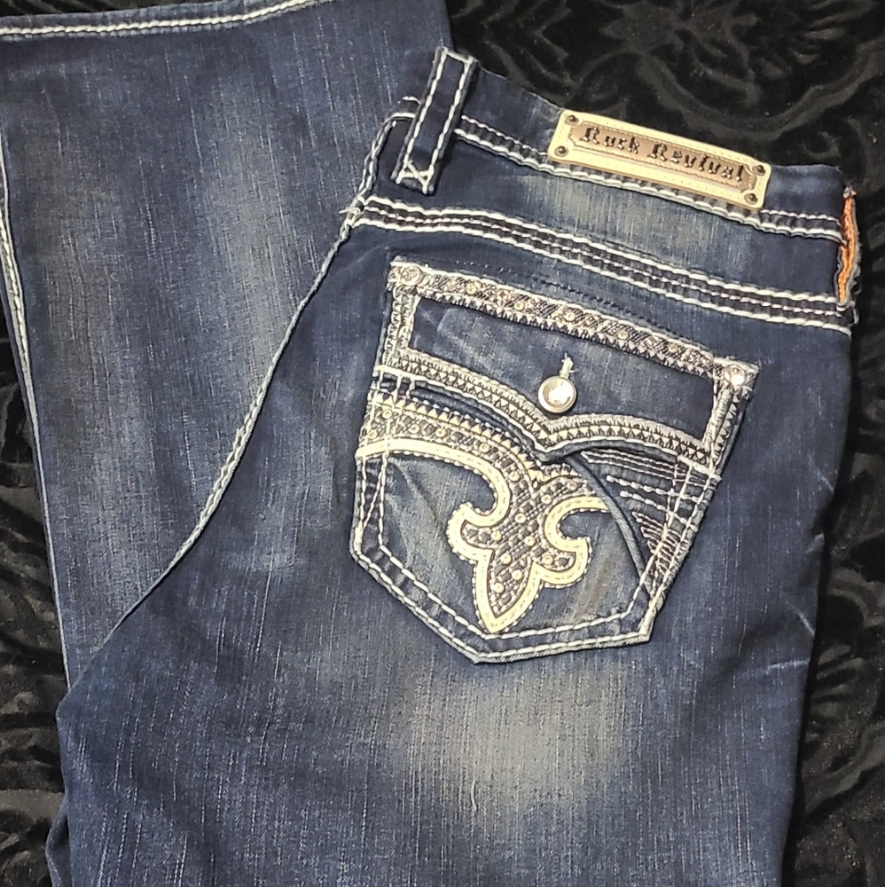 Rock Revival "Glade" Easy Boot Jeans size 34
